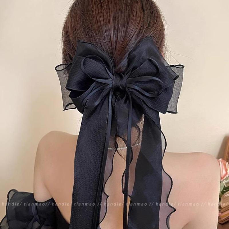 1 Stück Neue Koreanische Mode Bogen Haarnadel Einfarbig Elegante Haarspangen Kopfbedeckung Mädchen Kinder Haarschmuck