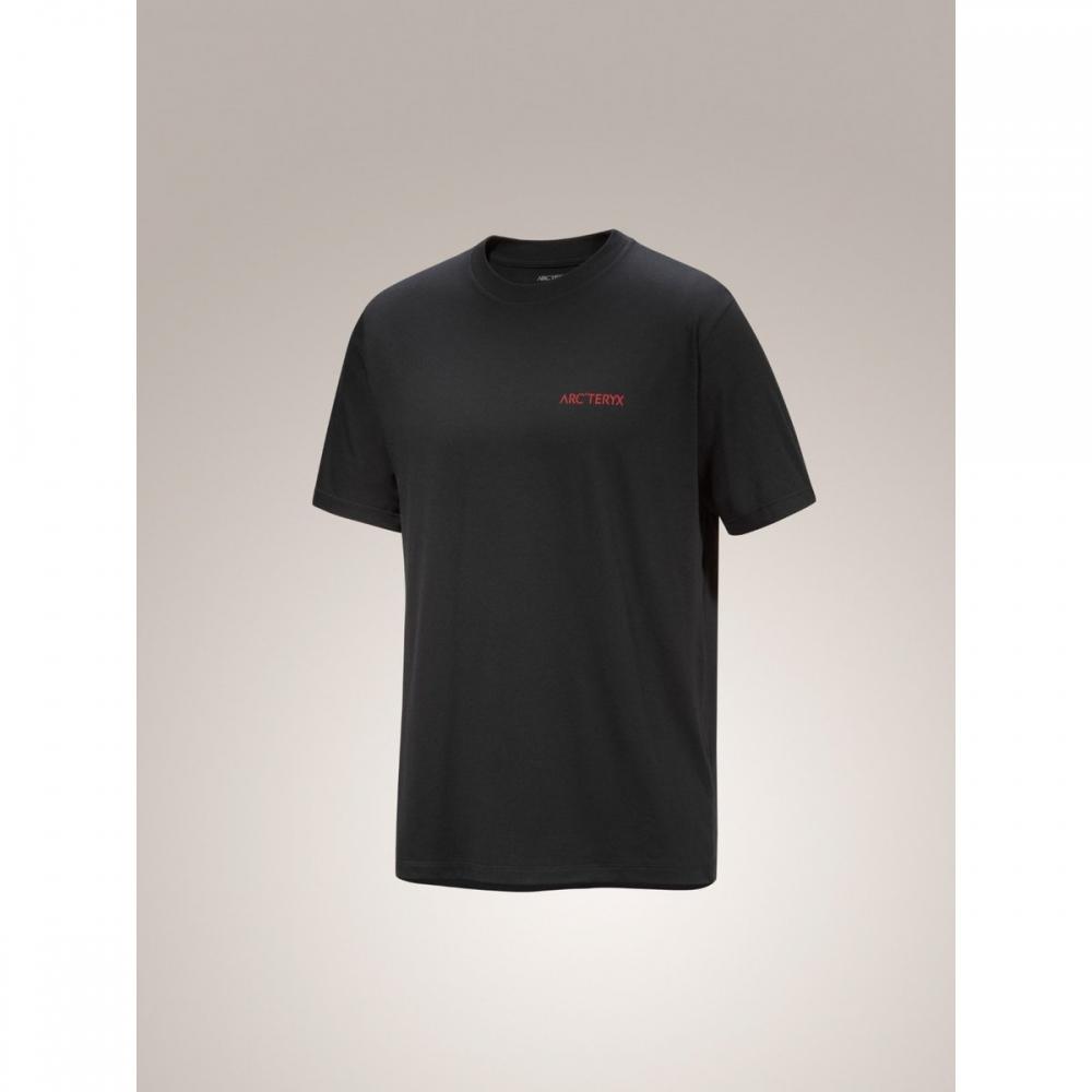 Arcteryx Crag Sl Cotton Blood Bird Ss M atqsM09538 BLACK/DYNASTY/SM