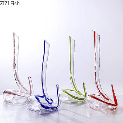 Handgefertigter Dekanter aus Kristallglas, Weinset für Familienfeiern, moderner kreativer Schlangen-Dekanter, transparenter Rotwein-Dekanter, Urlaubsgeschenk