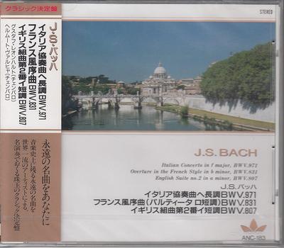 CD WALCHALEONHARDT  JS Bach  Italian Concerto In F Maj ANC183 Japan ObiClassical Used