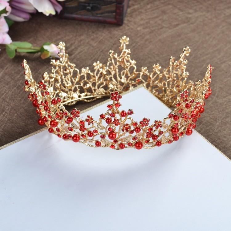 Elegant Bride Crown Headpiece With Water Crystal For Birthday Celebrations