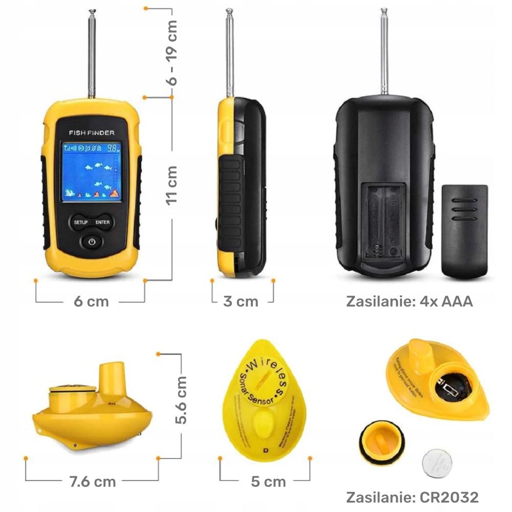 Lucky Rf Sonar Fishing Fish Finder Wireless Detector Fish Finder
