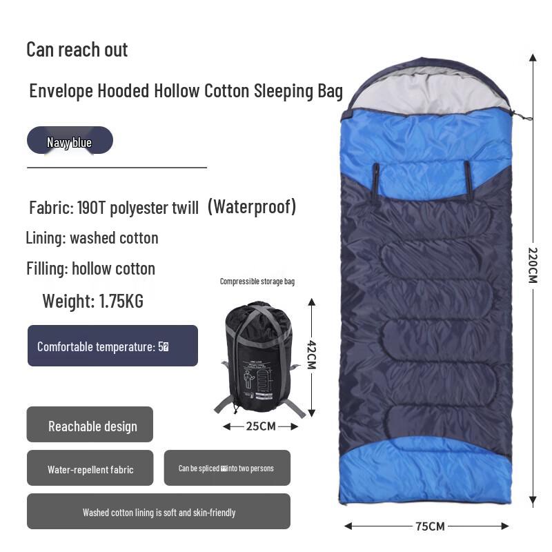 Mythsense 4-Season Envelope Sleeping Bag