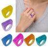 Fashionable Geometric Resin Rings Trendy Accessory for Women and Men With Multiple Color Addition
