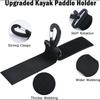6pcs Black Self Adhesive Plastic Hooks And Loops Boat Paddles Reble Nylon Ties Straps For Outdoor Kitchen Caravan Motorhome