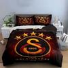 "Set Lenzuola con Logo Galatasaray" Set Copripiumino Biancheria da Letto Copripiumino Federe (1 * Copripiumino 2 * Federe, senza piumino)