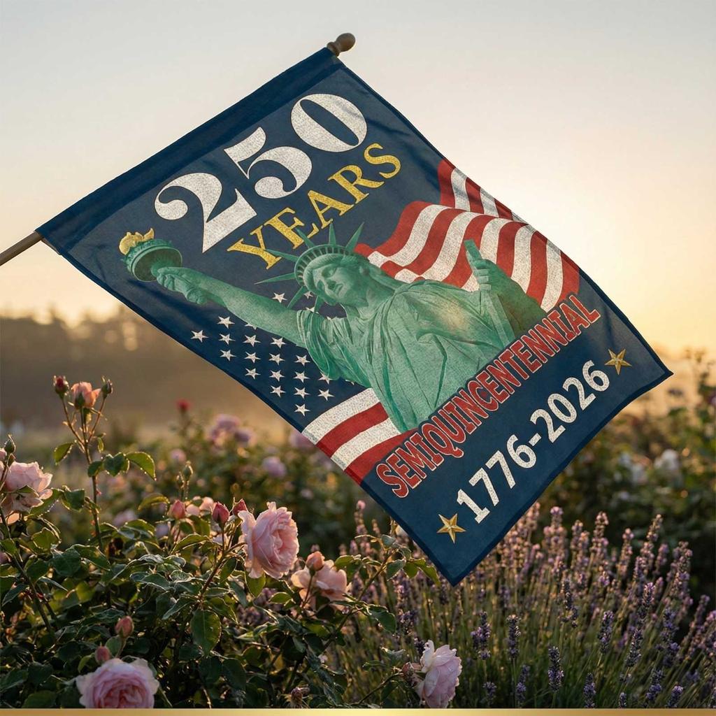 Decorative Garden Flag For The 250th Anniversary Of The United States
