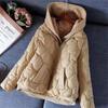 Korean Winter Jacket Women Parkas Hooded Thick Down Cotton Padded Parka Female Jacket Short Coat Slim Warm Outwear