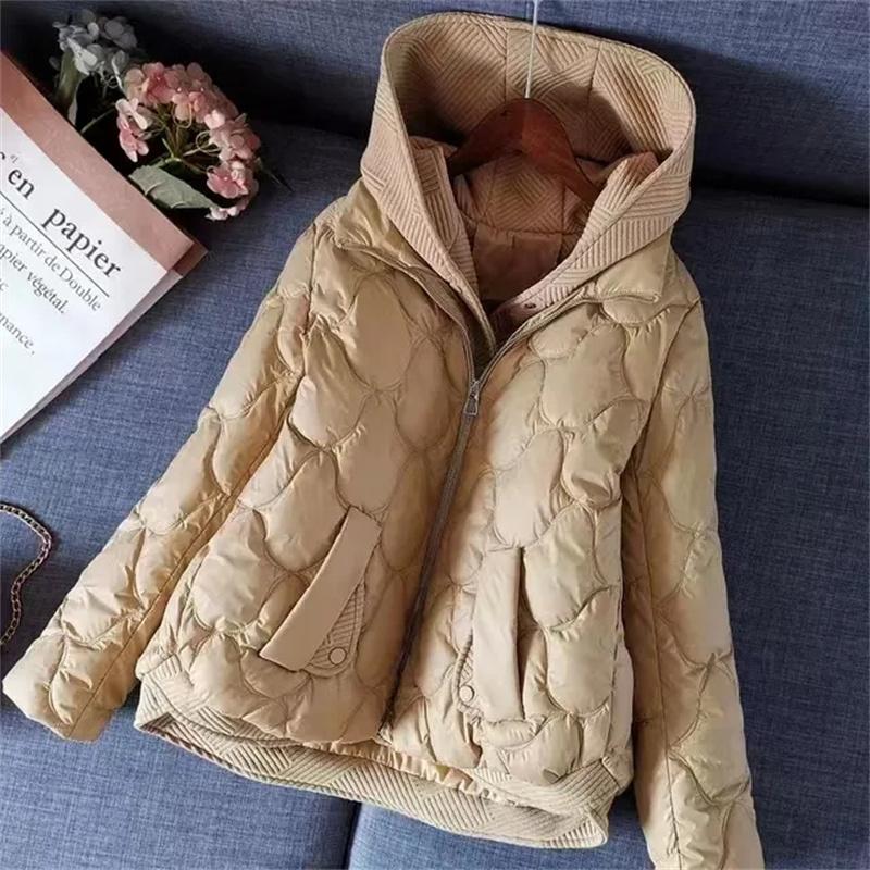 Korean Winter Jacket Women Parkas Hooded Thick Down Cotton Padded Parka Female Jacket Short Coat Slim Warm Outwear