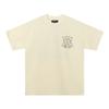 733 Amiri 2025 Summer New Men's and Women's Loose High Quality Cotton Plus Size T-shirt Couple T-Shirt Foam Letter Printing