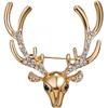 Deer Head Brooch with Antlers, Suitable for Wearing On Clothing