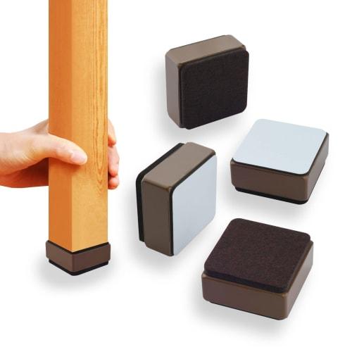 Set of 4 Adjustable Table Legs for Kotatsu Tables, Washing Machines, Appliances, Chairs, Desks, and Dressers. Easy Height Adjustment with Adhesive, He