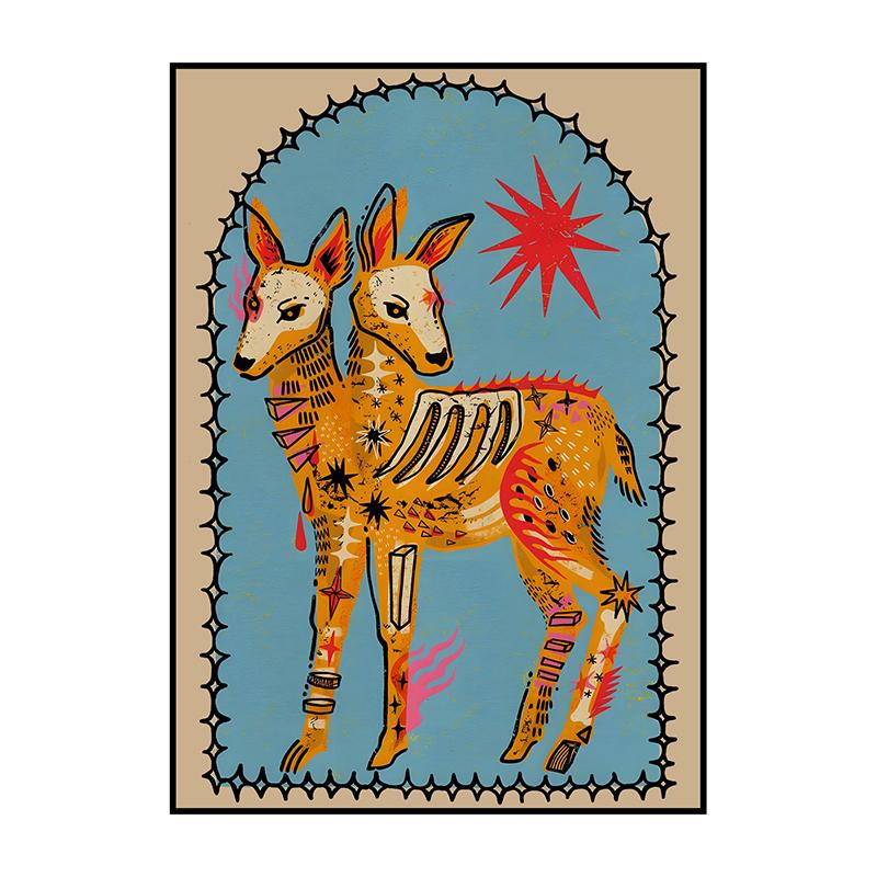 Klassische Vintage-Poster Abstraktes Retro-Bausteine Leinwandgemälde Druck Wandkunst Bild für Wohnzimmer Schlafzimmer Heimdekoration