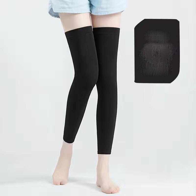 

Black 46cm Warm and Cold Resistant Knee and Leg Guards New Autumn Winter Men and Women Keep Warm Joint Over Knee Leg Warmers One Size