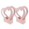 2Pcs Creative Flower Packing Box Solid Color Paper Storage Case for Fresh Flowers Portable Hand-Carry Gift Wrap for Loved Ones