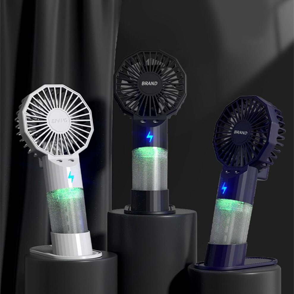 Multifuntional Handheld Fan 1200mAh Quiet Powerful Portable Cooling ABS Texture White For Travel Office Outdoor
