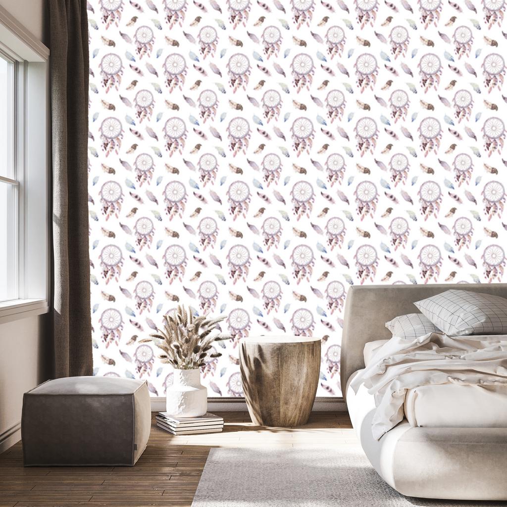 Traditional Dreamcatcher Wallpaper for Living Room and Bedroom 50x1000