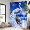 Animal Elegant Peacock Pattern Bathroom Shower Curtain With 12 Hooks Home Bathroom Decor And Accessories