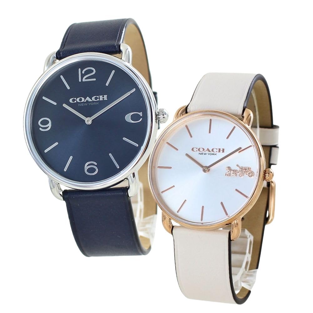

Коробка для зберігання парних годинників Пара годинників Elliott Slim Thin Leather Strap Blue Ivory 1460264914504380 [Coach] Чоловічі Жіночі [Елемент]