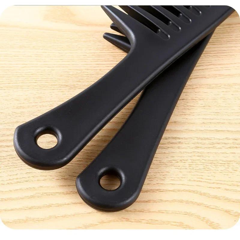 Hair Rectangular Plastic Wide Tooth Comb Handle Massage Comb Thick Long Hair For Home Use Detangling  Wet  Curly Hair Brush