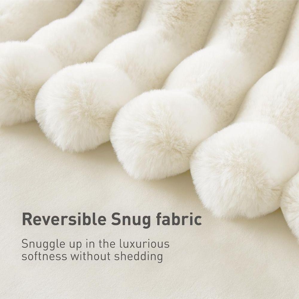 Warm Warm Blanket Double Sided Conditioning Quilt New Plush Striped Blankets