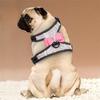 Bling Rhinestone Dog Harness Reflective Small Dog Harness With Cute Bowknot Mesh Nylon Puppy Cat Vest Adjustable For Dogs Pug