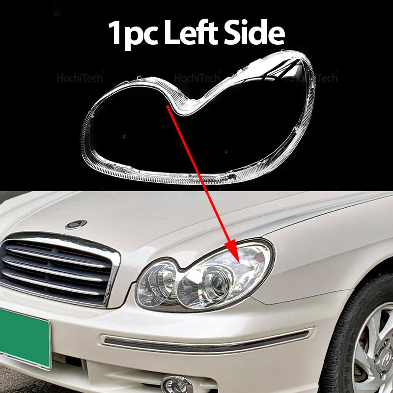 1 Pair Front Headlight Lens Cover For Hyundai Sonata Sonica EF-B 2001-2005 Headlamp Cover Transparent Lampshade Lamp Hood Shell