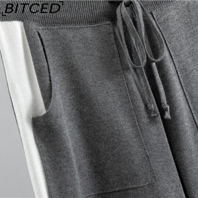 BITCED Plus-size Fashionable and Elegant Women's Spring and Autumn Casual Knitted Two-piece Set