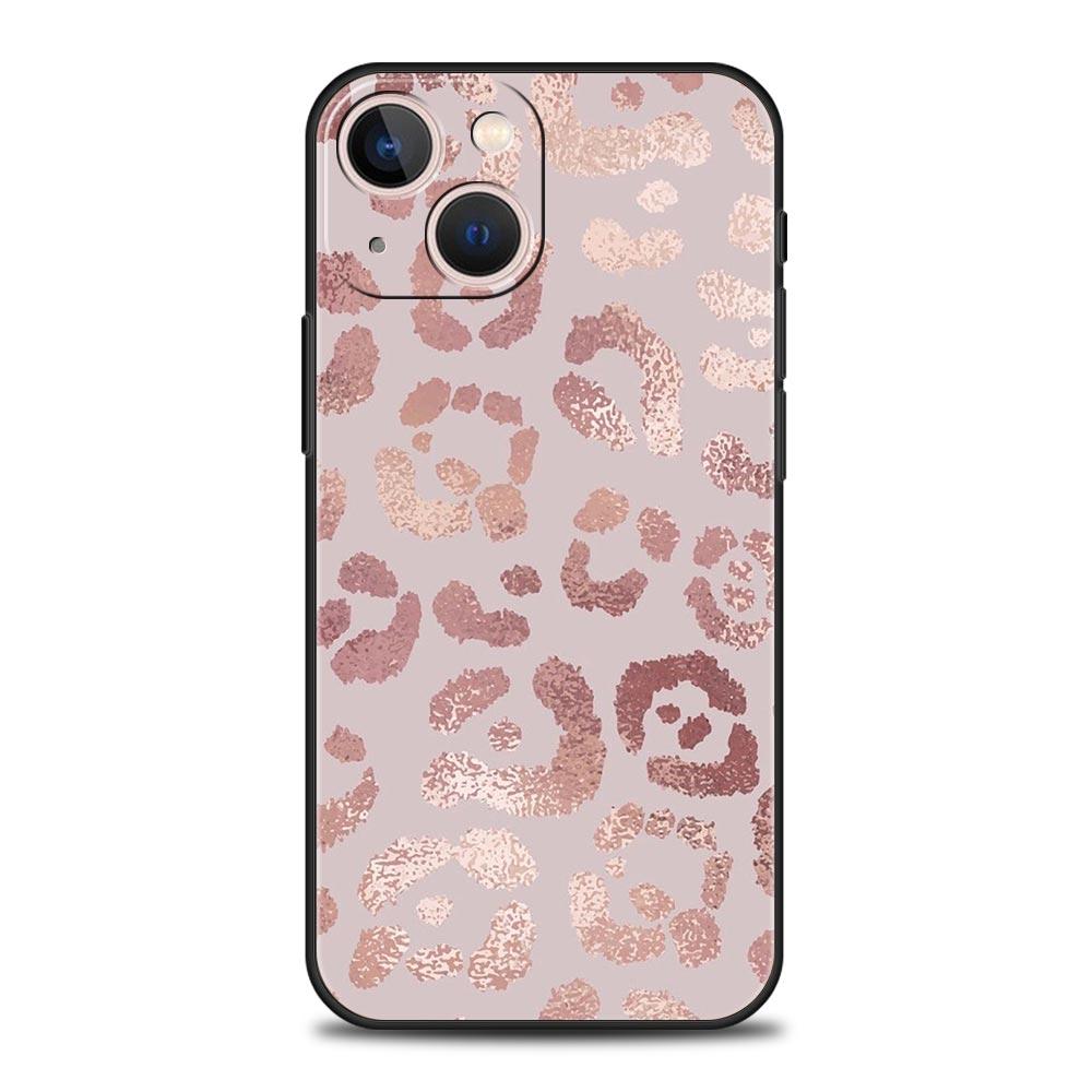 Phone Case For iPhone 16 15 14 13 12 11 Pro Max XS X XR SE 7 8 Plus Shell Beautiful Rose Gold Art iPhone 16e Soft TPU Cover