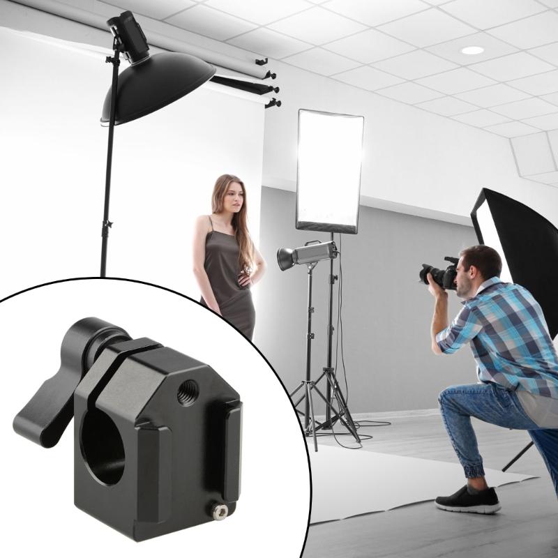 15mm Single Rod Clamp Adapter With 1/4inch-20 Threaded Hole For Camera Cage Shoulder Mount 15mm Rail Rod Support