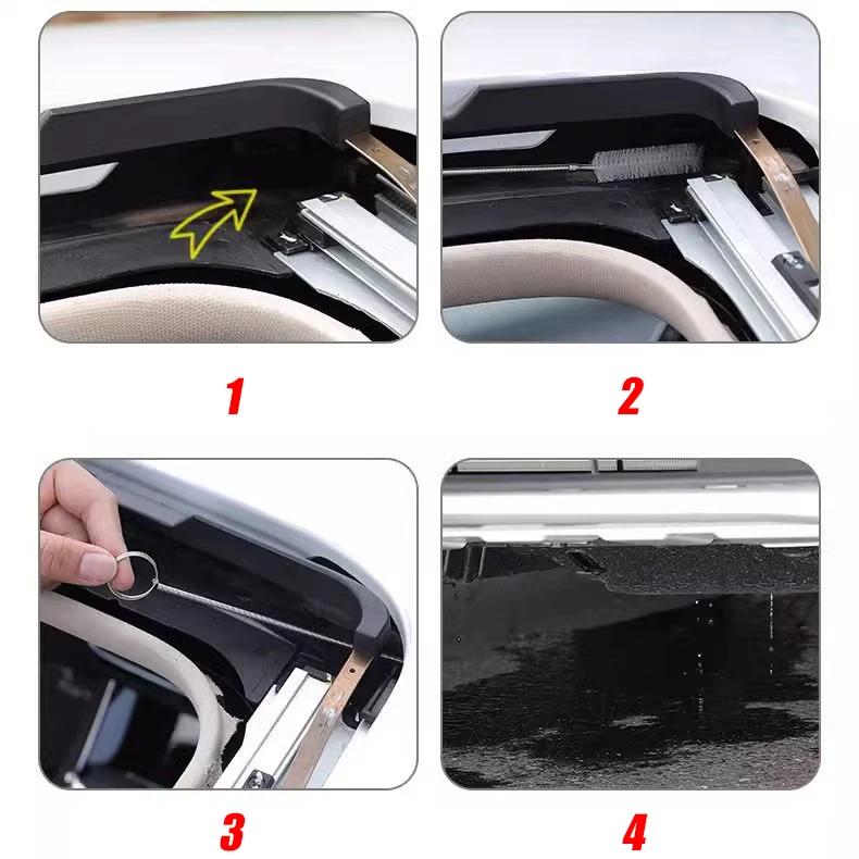 Universal Car Drain Dredge Cleaning Brush Auto Sunroof Drain Hole Clog Brush Long Hoses Cleaning Tool Drain Pipe Cleaner 3m/5m