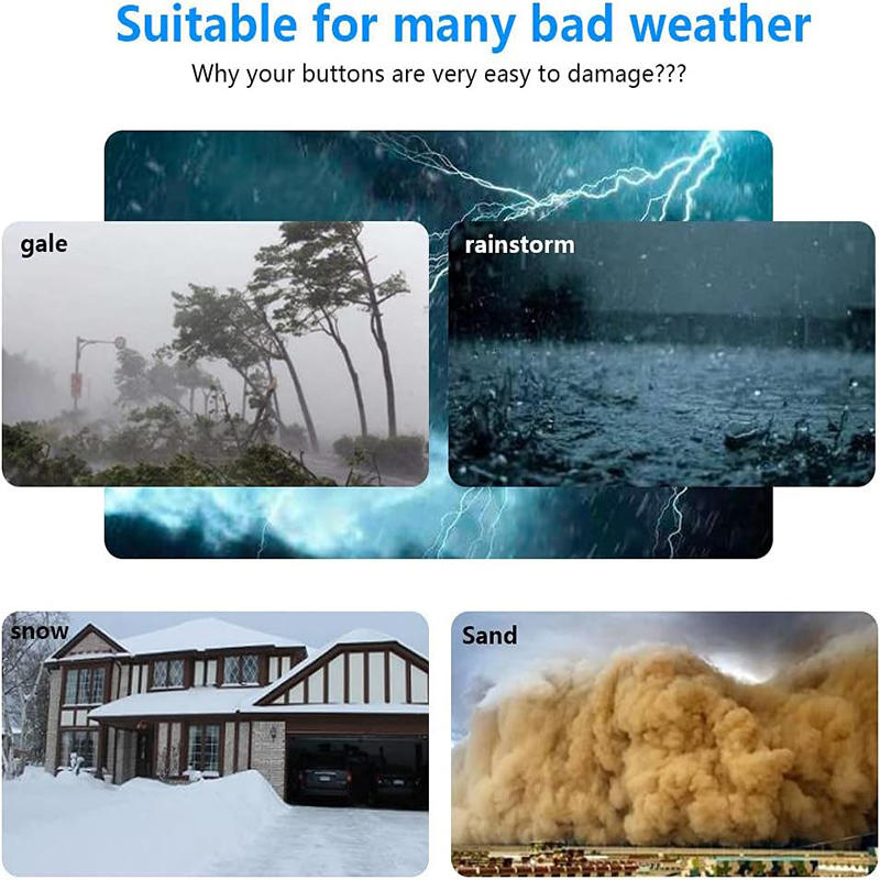 Waterproof Cover for Wireless Doorbell Door Bell Ring Chime Button Transparent Door Bell Protective Cover for Home Doorbell Cover