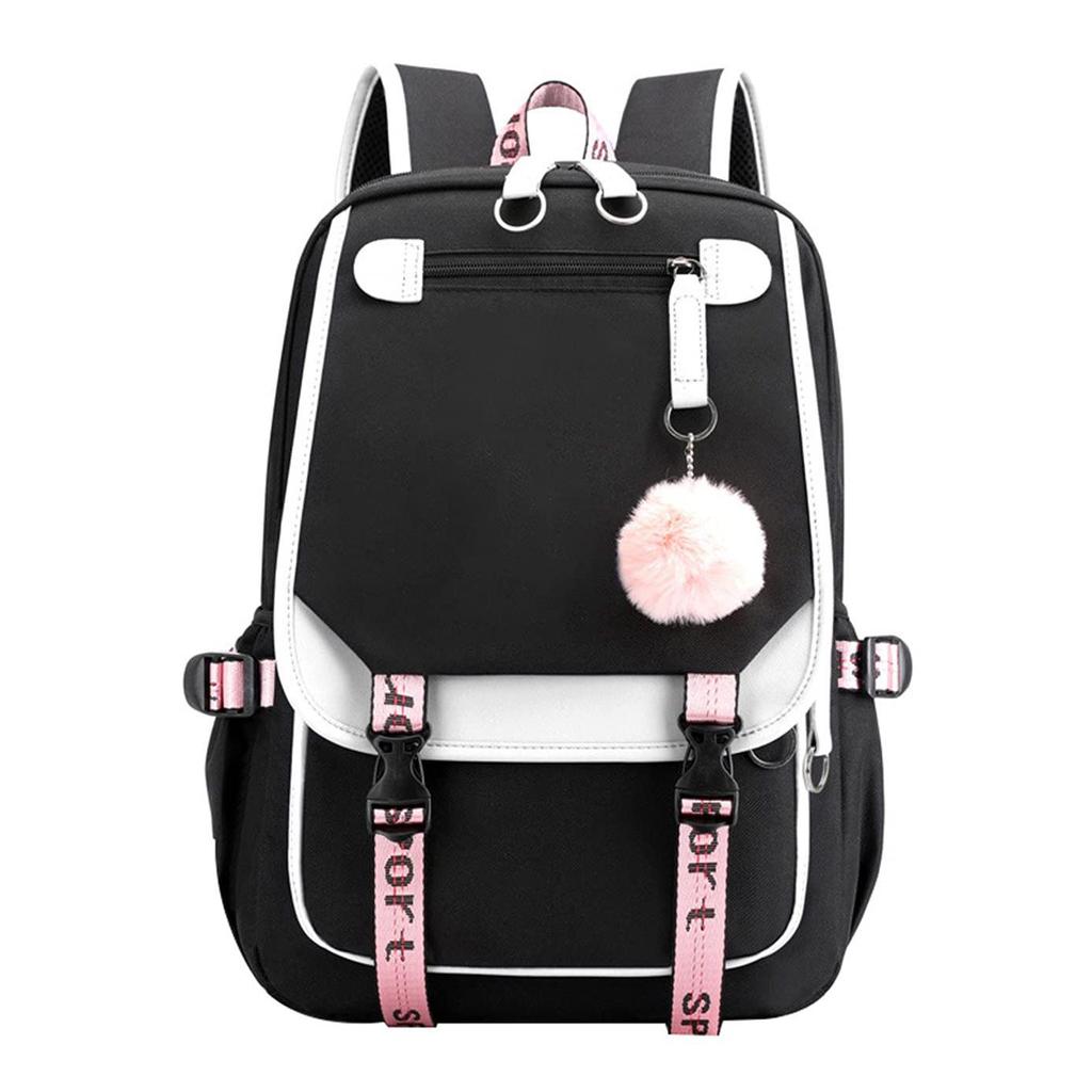 New Large-Capacity USB Schoolbag for Girls: Perfect for Elementary To High School, Travel, and Leisure