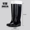 Extra high women's rain boots thickened anti-skid rainy day travel women's rain shoes canteen cleaning waterproof glue shoes women's water shoes
