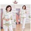 Yuzhaolin Mid-Age Women's Casual Half-Sleeve Blouse