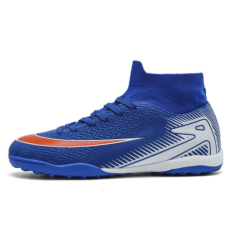 New Men Soccer Boots Society Indoor Cleats Football Shoes Match Long Spikes Sneaker Breathable Ultralight Training Drop Shipping