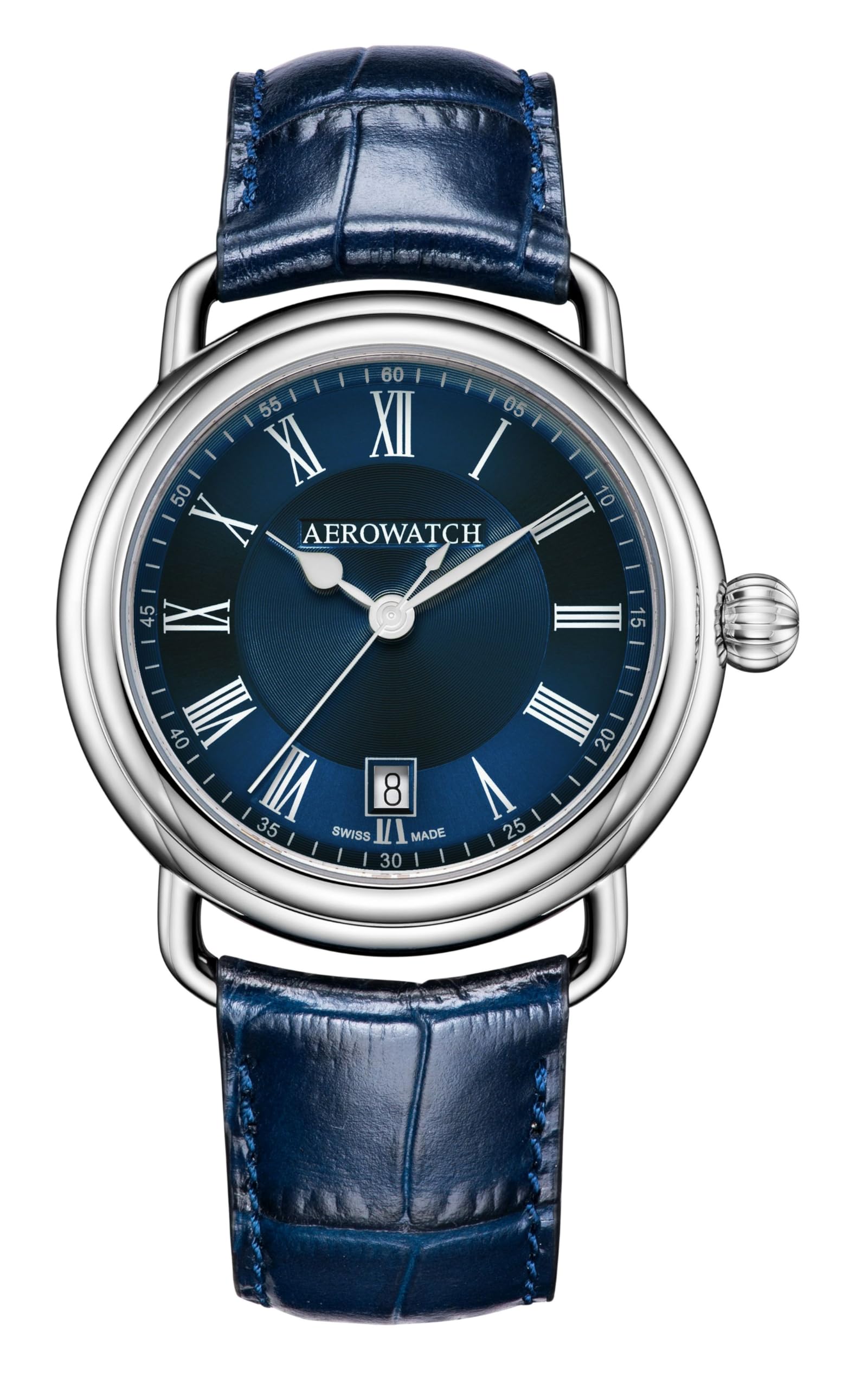 

Date Swiss Made A42900 AA29 Blue [Aero Watch] Men s синій
