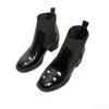 Fashion Autumn Winter New Collection Women Round Toe Low Heel Boots Black Simple comfortable versatile Ankle Boots Non-slip Shoes