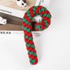 Pet Puppy Sound Interactive Cute Soft Christmas Dog Toys Candy Cane Bite Toys Chew Toy