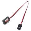 Two 180mm Receiver Extension Cables with Adapter Interface, JR Type Servo Cables for 18, 110, and 116 Scale Remote Control Cars, and Crawler-Type LED