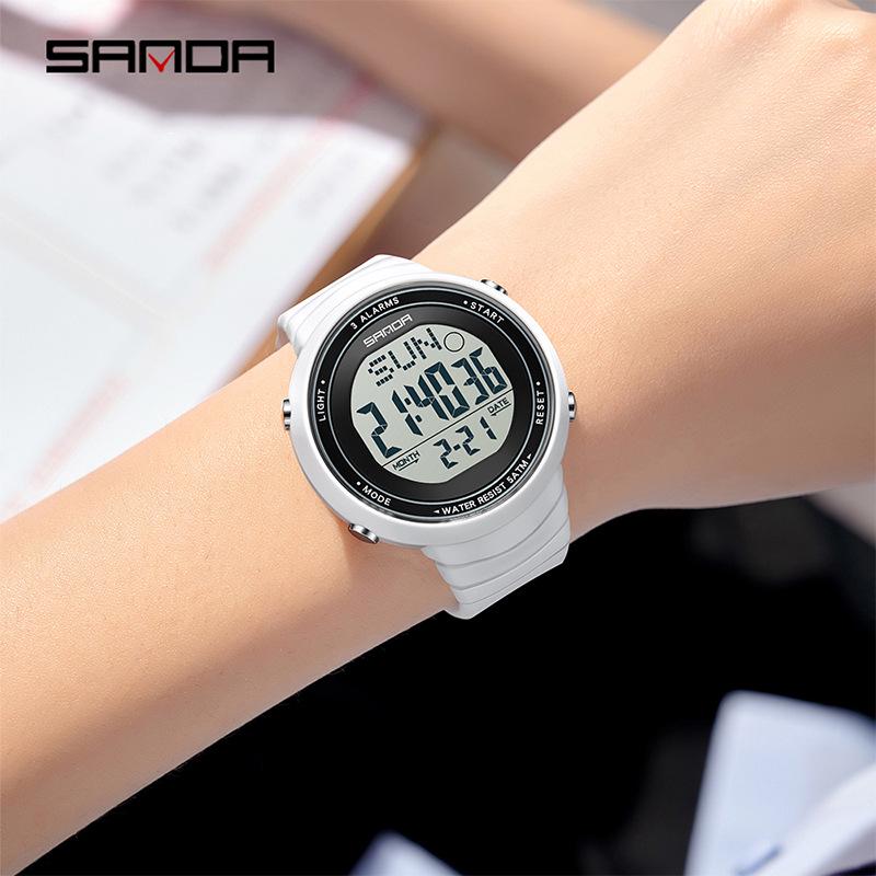 Sanda Waterproof Multifunction Luminous Sports Watch - Unisex Outdoor Fashion with Alarm Clock