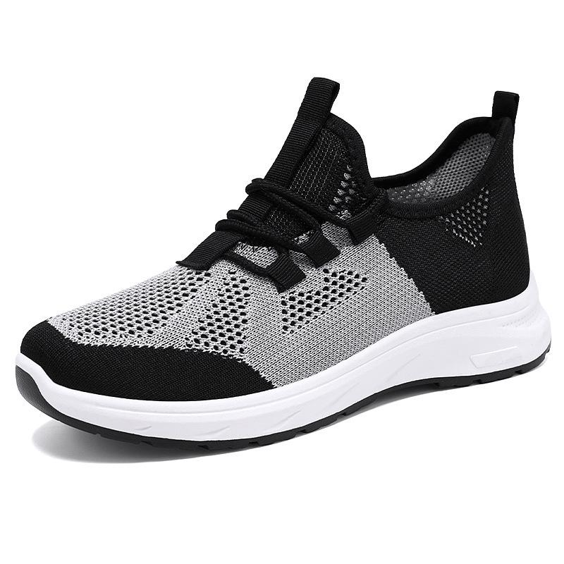 Women's Summer Running Casual Sports Hiking Shoes - Korean knitted mesh lightweight breathable non-slip wear comfortable wearing