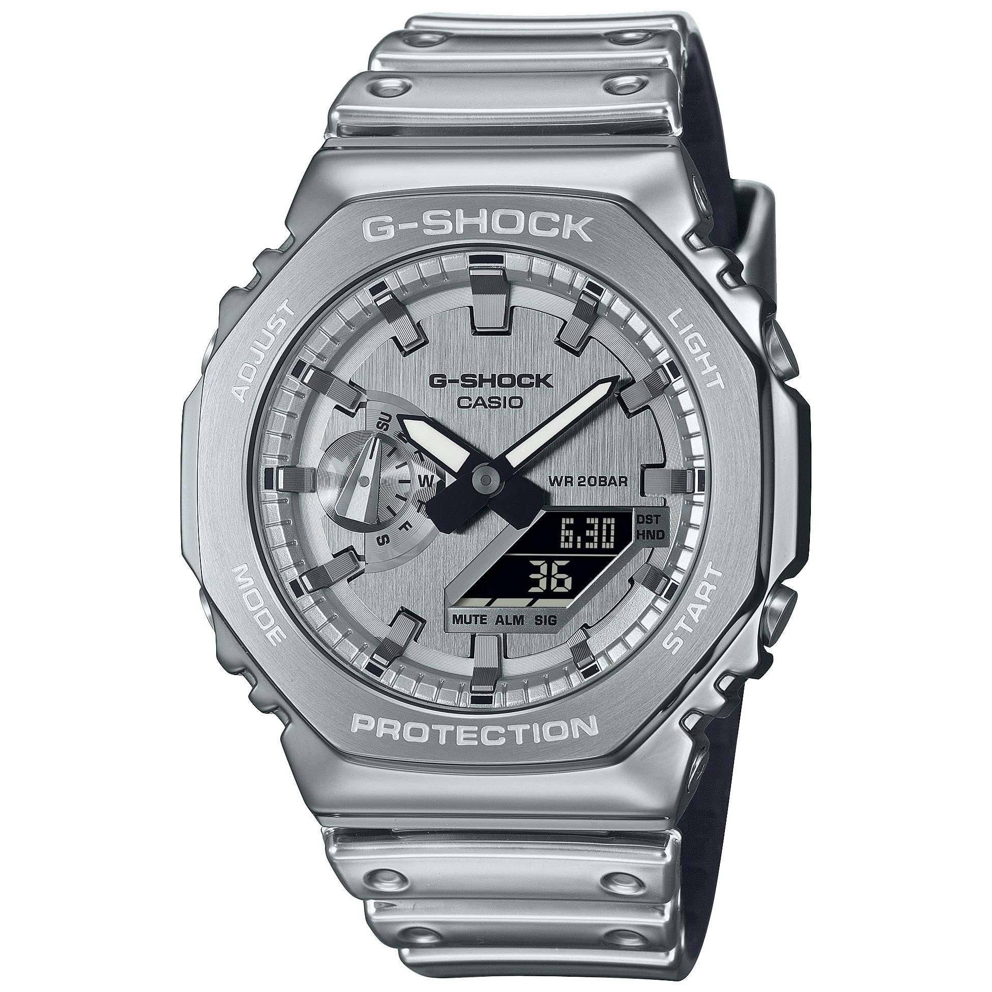 

[CASIO] Мужские часы G-SHOCK, серия Fine Metallic, GM-2100YM-8AJF, серебристый, японская версия