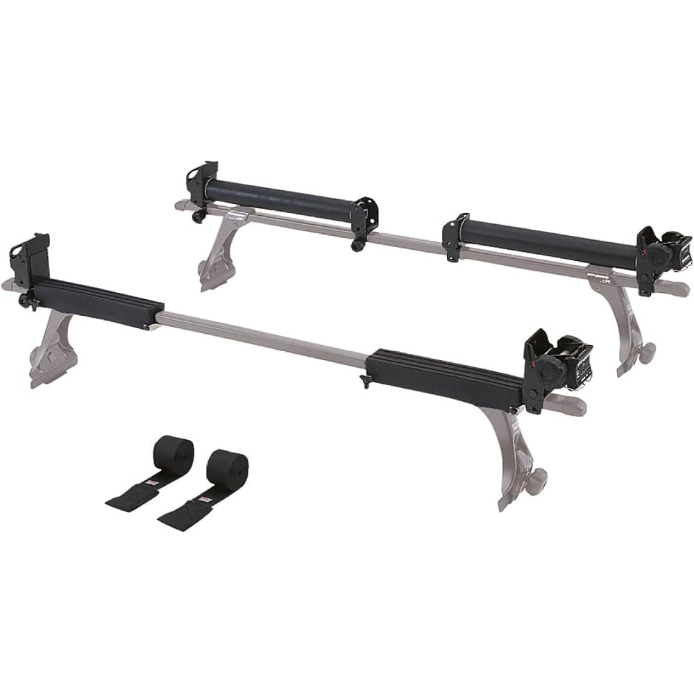 Carmate Inno Heavy Duty Roller & Ratchet Canoe Boat Carrier Black