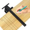 0-280mm Scribe Ruler High-precision Woodworking Sliding Gauge T Shaped Ruler  Measuring Tool