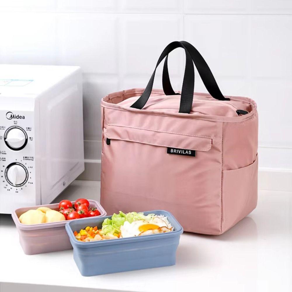 Thickened Insulated Bag Oxford Cloth Meal Bag Colorful Lunch Bag  Picnic