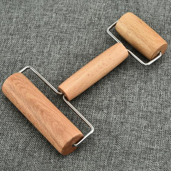 Dual Ended Flour Baking Trekjevle Kjøkken Dough Roller Bakeverktøy