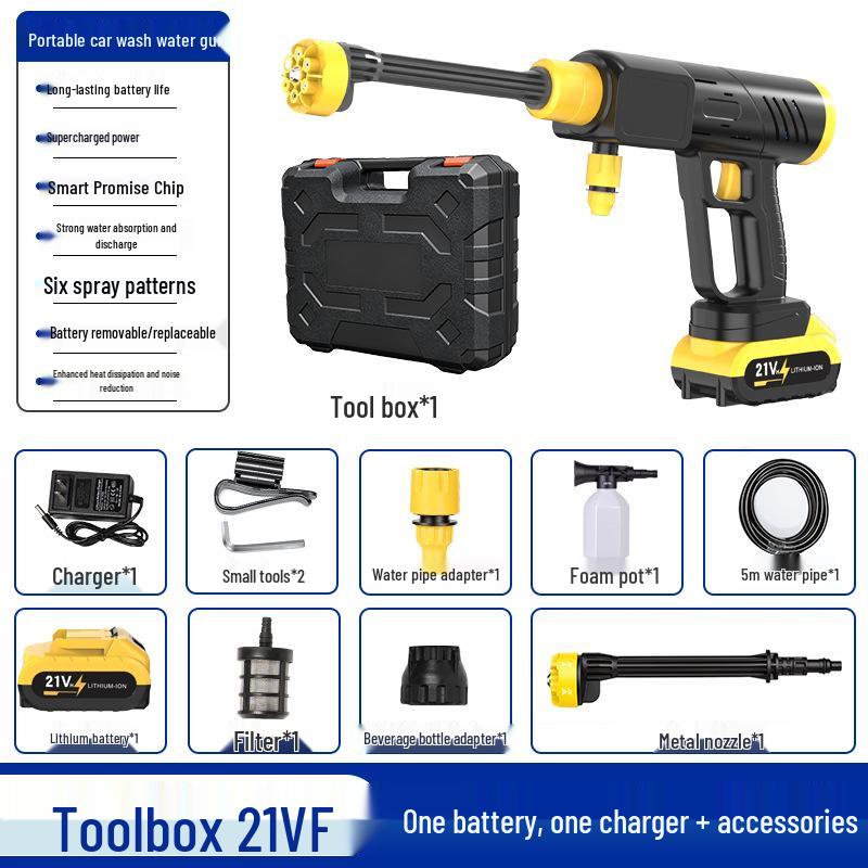 Wireless High-Pressure Electric Car Wash Water Gun