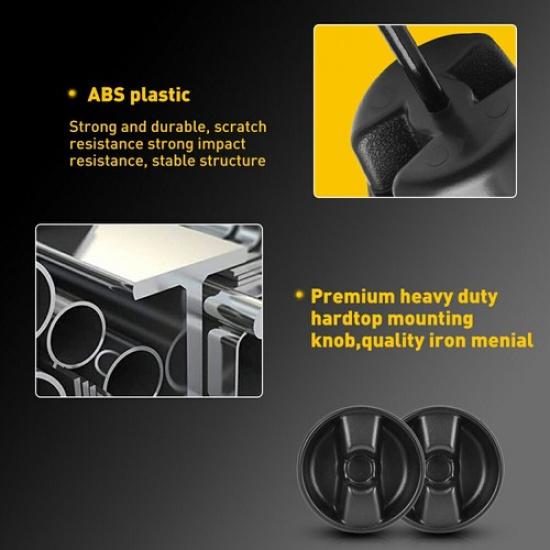 Roof Top Mounting Knob Cover Trim For 2007-2018 Jeep Wrangler JK Accessories 2Pc