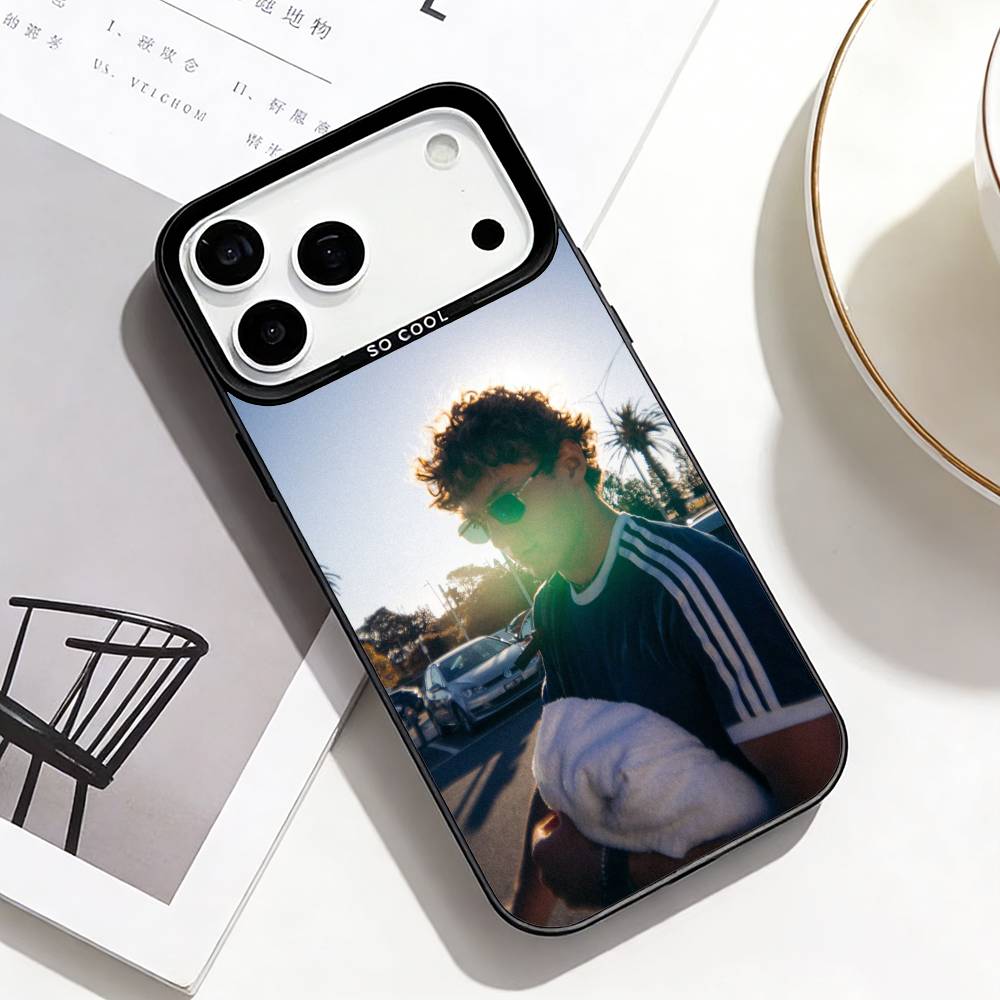 Racing Thrill Star K-Kimi Antonelli Handyhülle Für iPhone17,16,15,14,13,12,Pro Max Schwarzfarben Versilbert Innenabdeckung